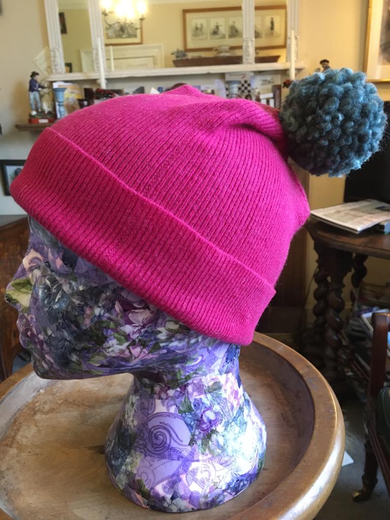 HAT - Pink and Grey